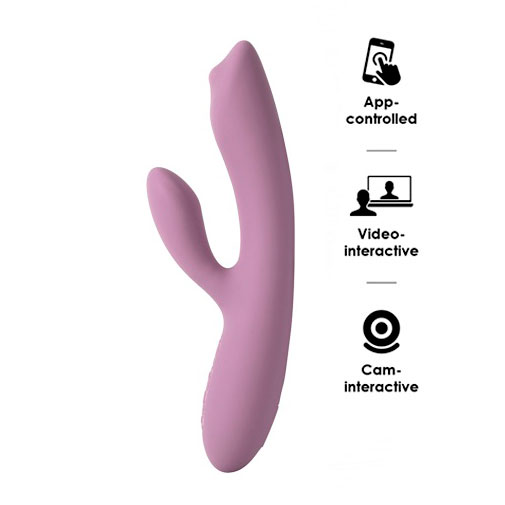 SVAKOM - Trysta Neo Interactive Rabbit Vibrator - Romantic Rose photo