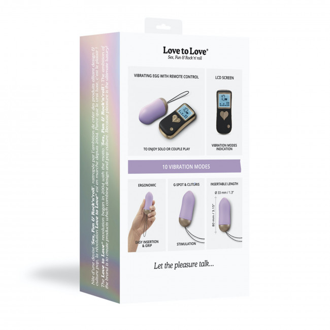 Love to Love - Cry Baby 遥控震蛋 - 淡紫色 照片-8