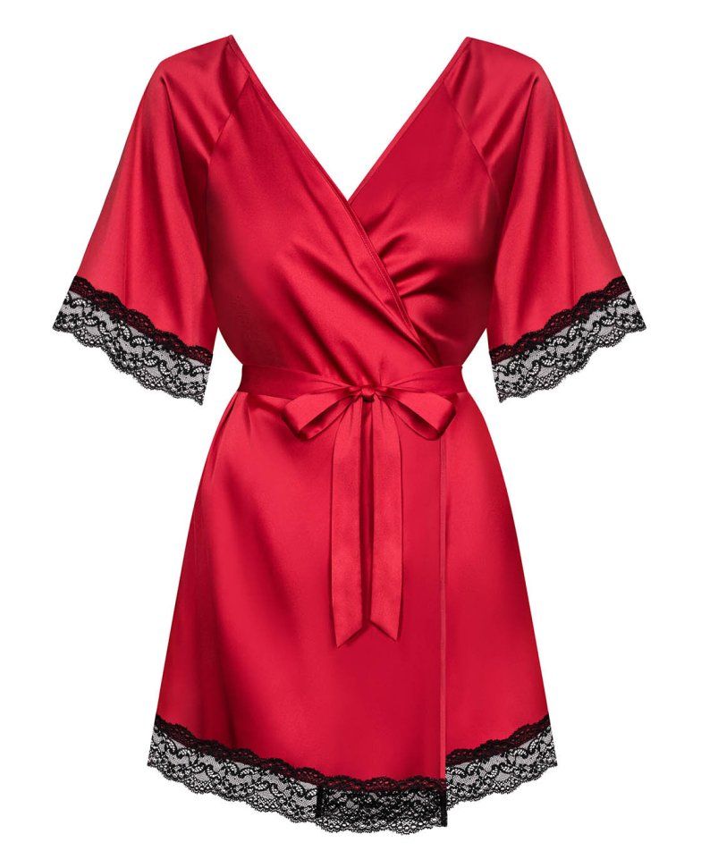 After a lovely night, it's time for a lovely morning! Ar... Obsessive - Sensuelia Robe - Red - L/XL photo-7