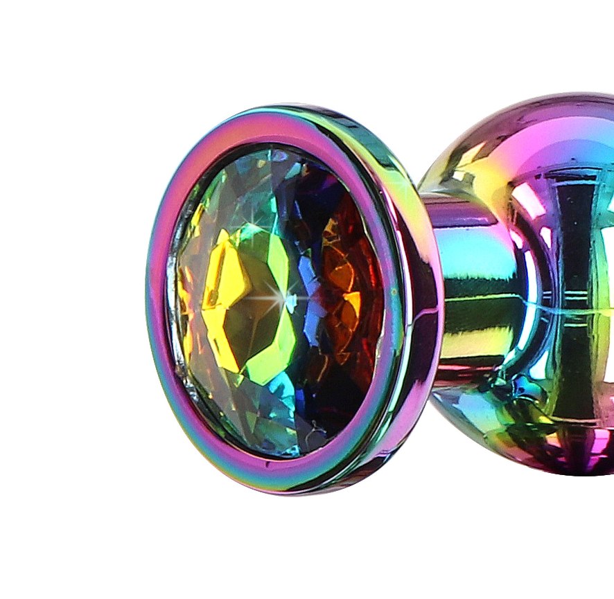 Introduce a glamorous twist to your anal adventures with the... ToyJoy - Twilight Bum Bijou Plug M - Rainbow photo-3