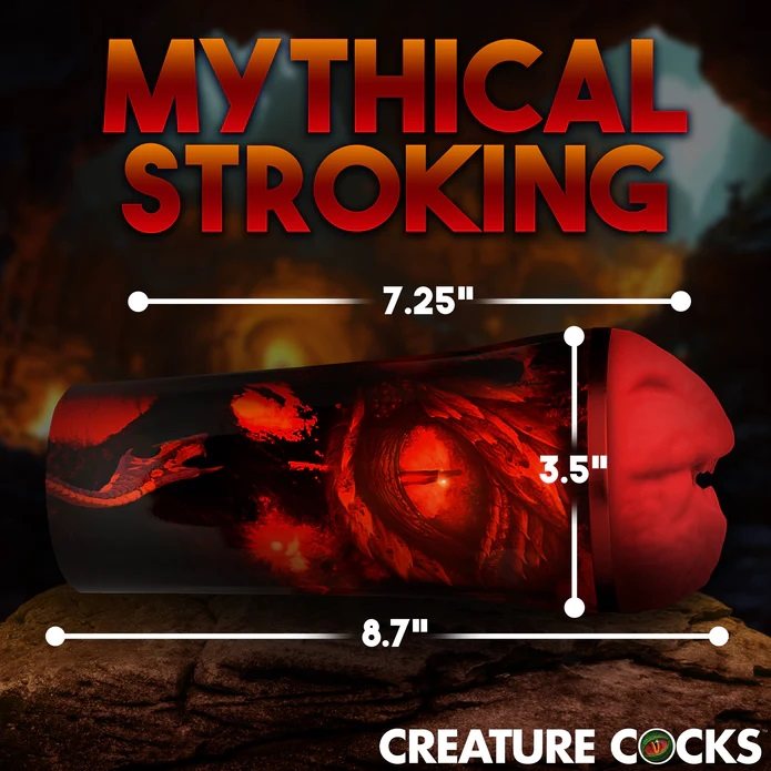 Are you ready to be ravaged by fire-breathing dragons? This ... Creature Cocks - Dragon Snatch Stroker photo-10