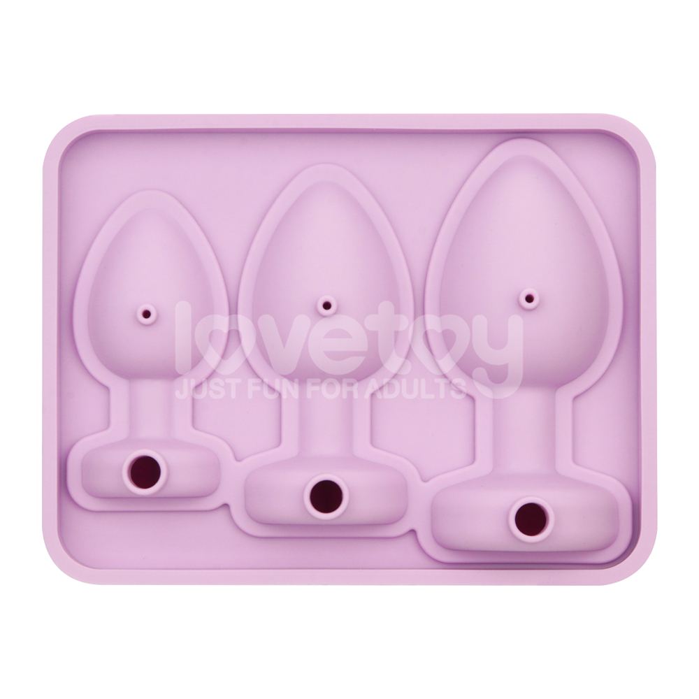 Turn up the fun at your next party or private moment with th... Lovetoy - Anal Plug Chocolate Ice Tray - Pink photo-3