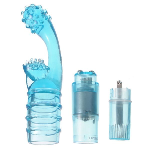 The female g spot vibrator is of phallus-like shape and espe... Aphrodisia - Corolla G Spot Massager - Blue photo-6