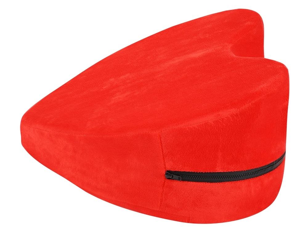 Shaped in ramp, this pillow makes every new sex position eas... MT - Heart-Shaped Sex Position Pillow - Red photo-2