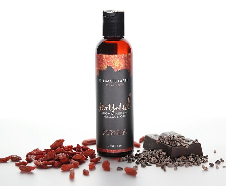Intimate Earth - Sensual Massage Oil Cocoa Bean & Goji Berry - 120ml photo-2