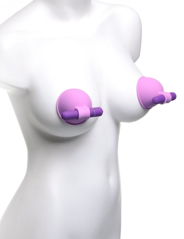 Her breasts were aching for attention. She caressed her nipp... Fetish Fantasy - Vibrating Breast Suck-Hers - Purple photo-4