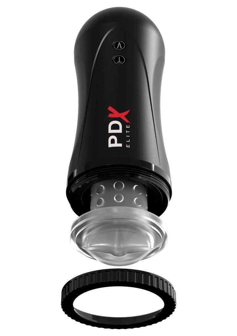 Pipedream - Moto Stroker Thrusting Masturbator - Black photo-2