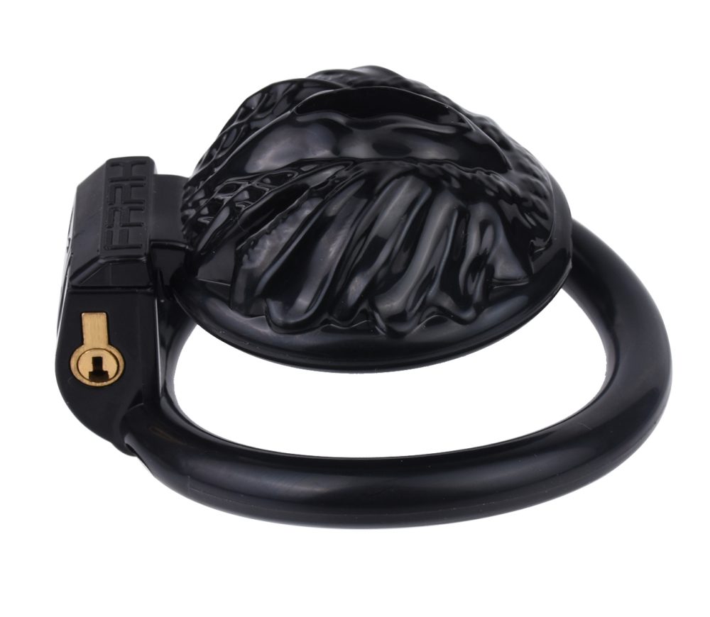 Material: Resin
Cage high: 21mm  ... FAAK - Resin Pussy Chastity Cage - Black photo-6