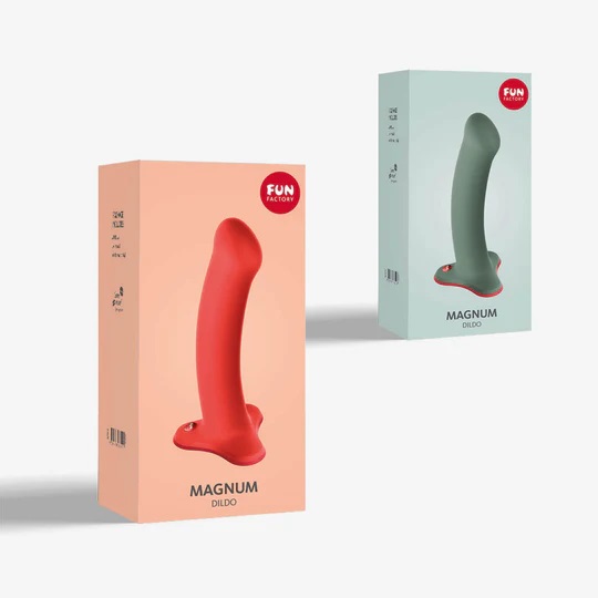 Magnum is a dildo for lovers that favor bigger dimensions. W... Fun Factory - Magnum Dildo - Wild Olive photo-9
