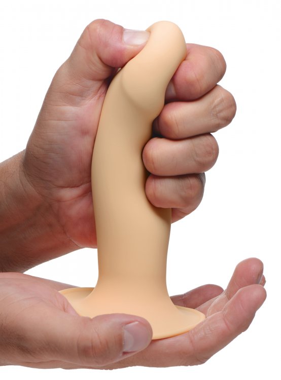 Squeeze it, bend it, shove it in! This state-of-the-art dong... Squeeze-It - Phallic Dildo - Flesh photo-4