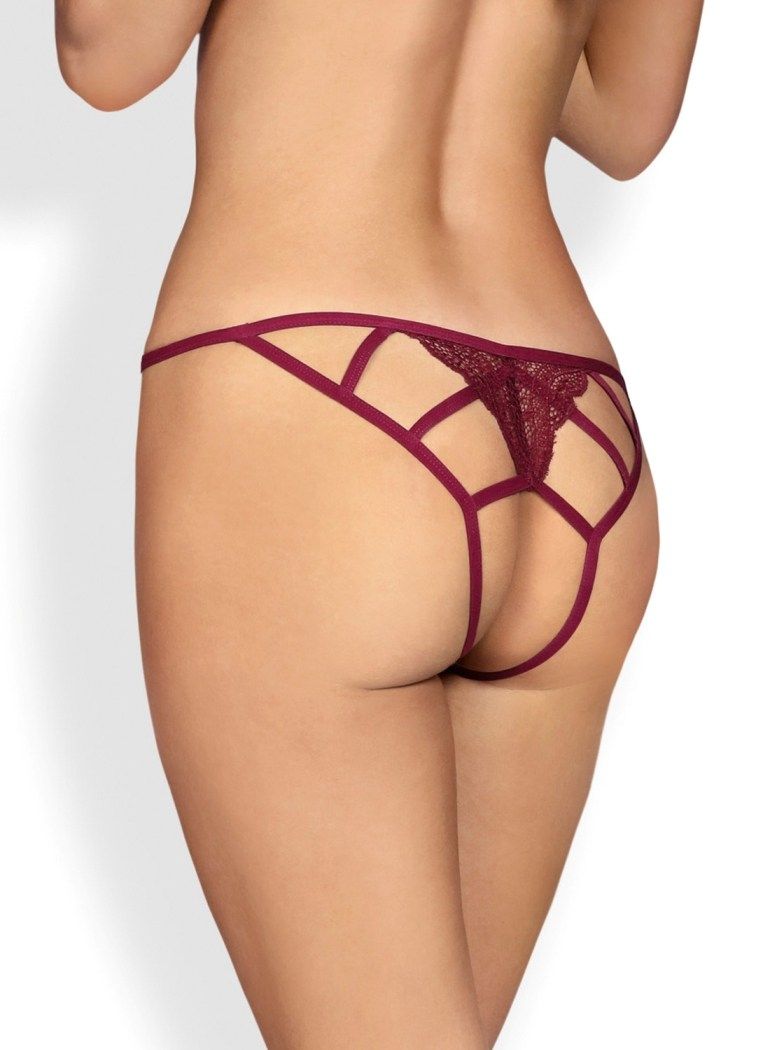 Are you looking for absolutely amazing panties? You can stop... Obsessive - Miamor Crotchless Panties - Ruby - S/M photo-2