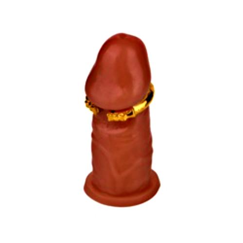 FAAK - Snake Metal Cock Ring 29mm - Gold 照片
