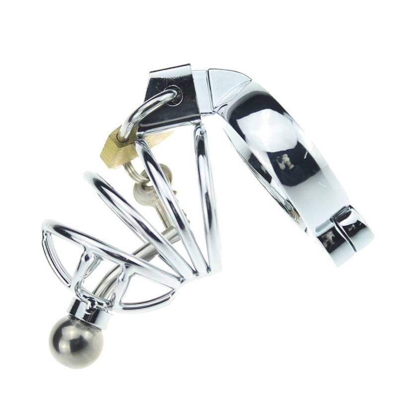 Disclaimer: These products as with all products on this site... MT - Cock Cage with Penis Plug Short 40mm photo-3