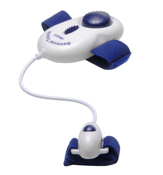 This compact vibe fits right on your finger, and produces va... Trinity Vibes - Sensa Touch Finger Vibe - Navy photo-2