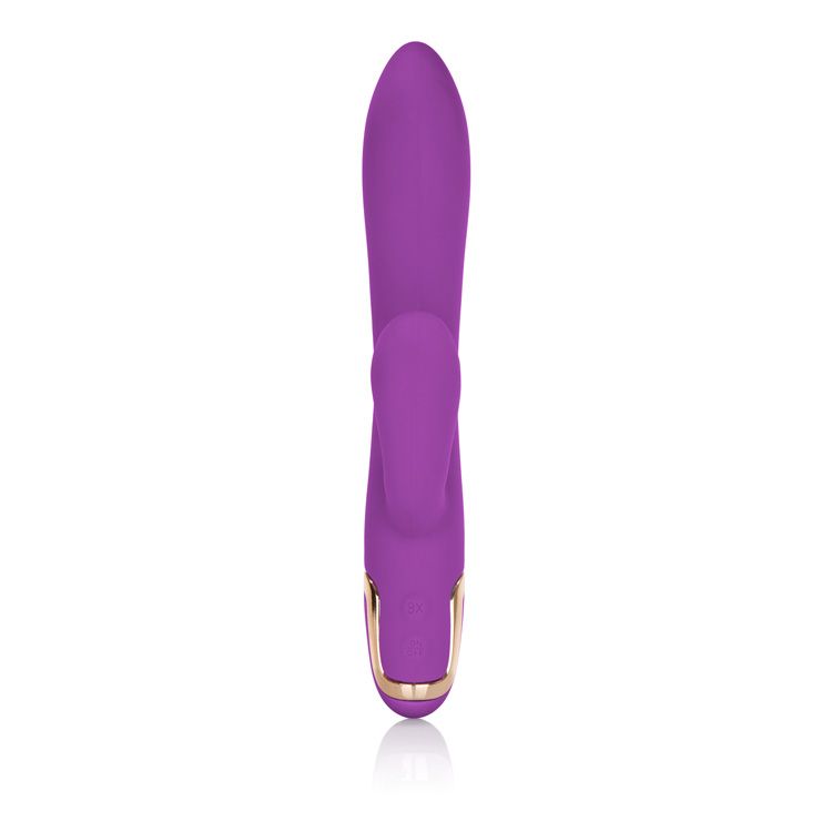 Featuring powerful dual motors and luxurious designer accent... CEN - Entice Marilyn Rabbit Vibrator - Raspberry photo-3