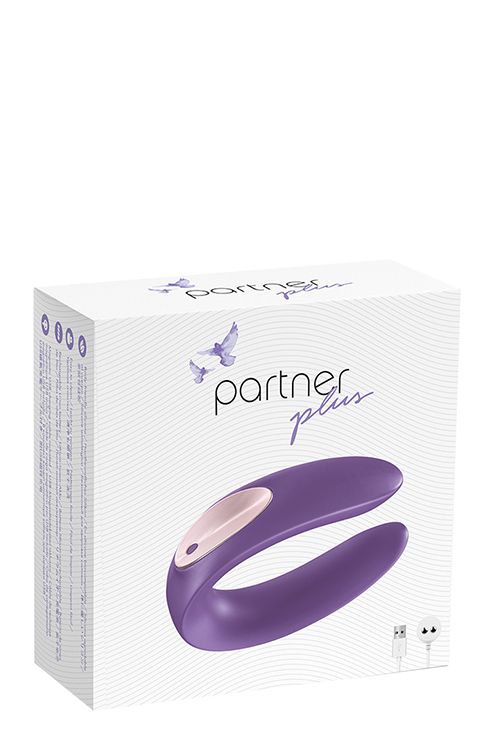 The Partner Plus Toy is a partner vibrator worn during lovem... Partner - Partner Plus Couple Massager - Purple photo-4