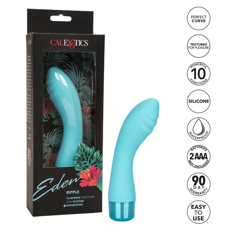 CalExotics Eden Ripple vibrator will sweep you away with wav... CEN - Eden Ripple Vibe - Blue photo-10