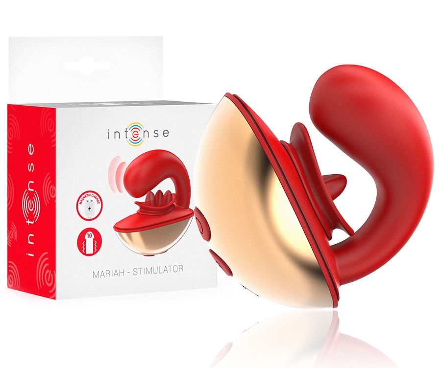 Intense - Mariah 陰蒂刺激震動器 - 紅色 照片-7