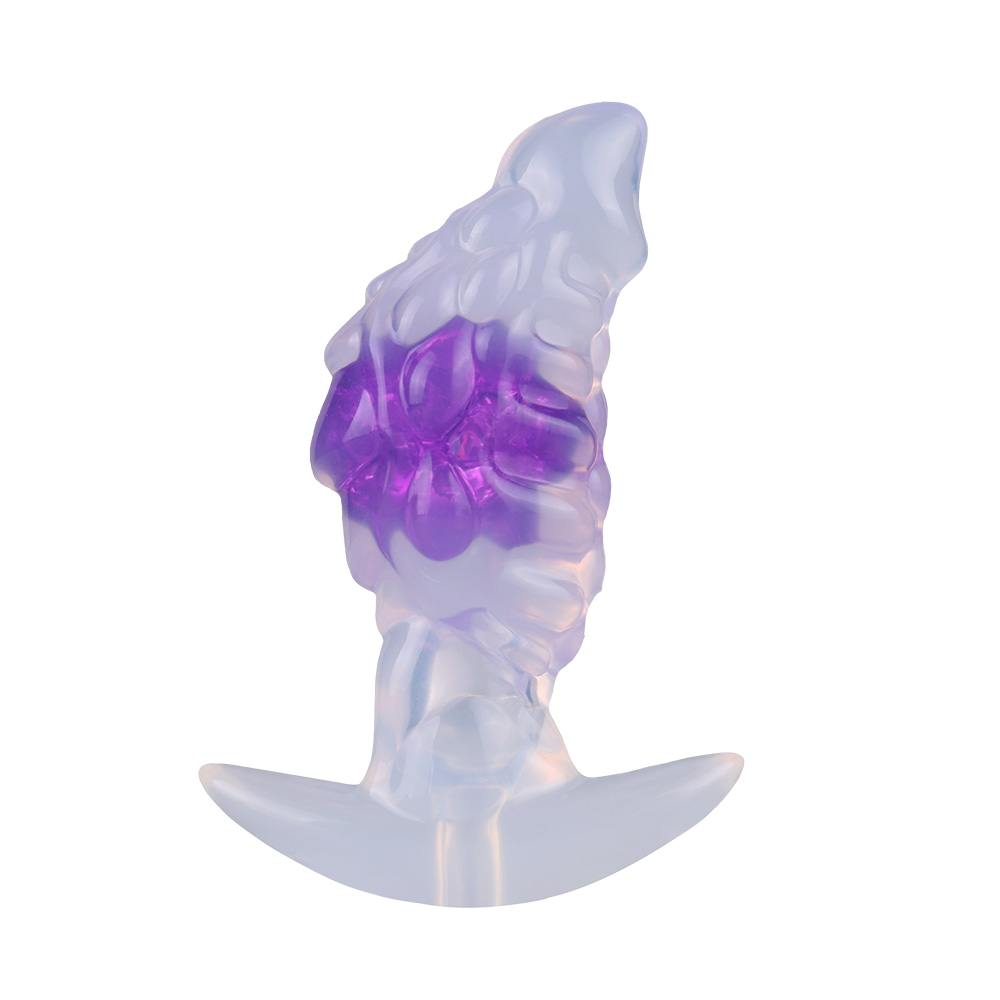 Material: liquid silicone
Intotal L: 11.5cm
Head diameter:... FAAK - Nocturne Wave Anal Plug - Purple photo-3