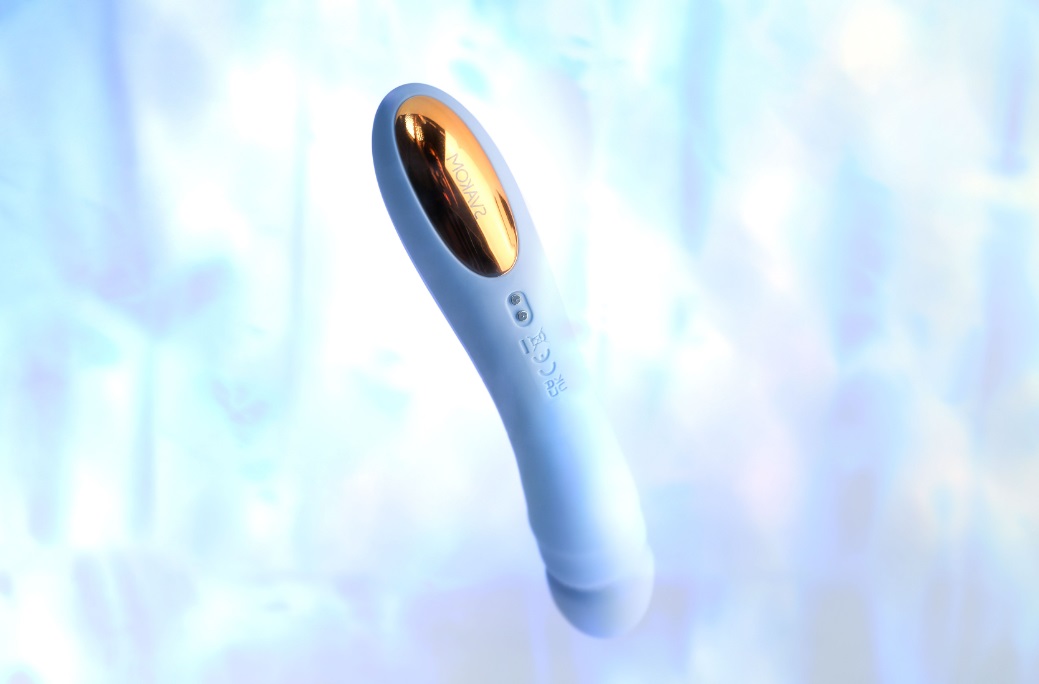 SVAKOM - Ava Neo Interactive Thrusting Vibrator - Cornflower Blue