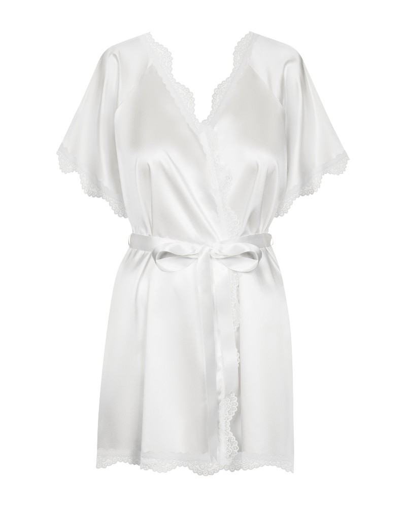 Haven't you convinced yourself to buy a sexy peignoir ye... Obsessive - Prima Neve Peignoir - White - L/XL photo-8