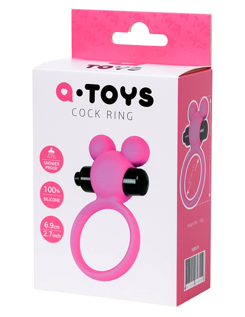 Cock ring Pikle with vibro bullet
1 mode
Material: silicone... A-Toys - Pikle Vibro Ring - Pink photo-3