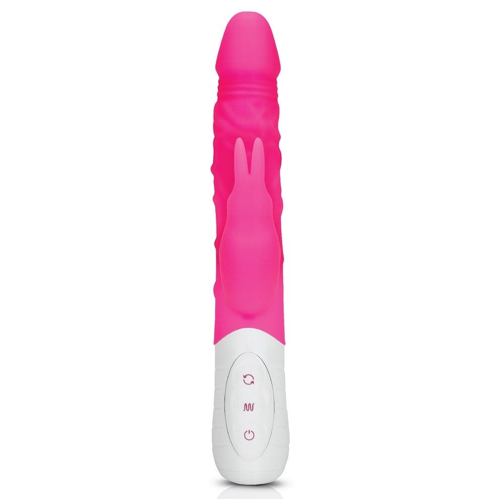 Rabbit Essentials - 7 Function Rabbit w/Anal Beads - Pink photo-4