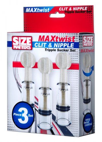 Size Matters - Max Twist Clit and Nipple Triple Sucker Set photo