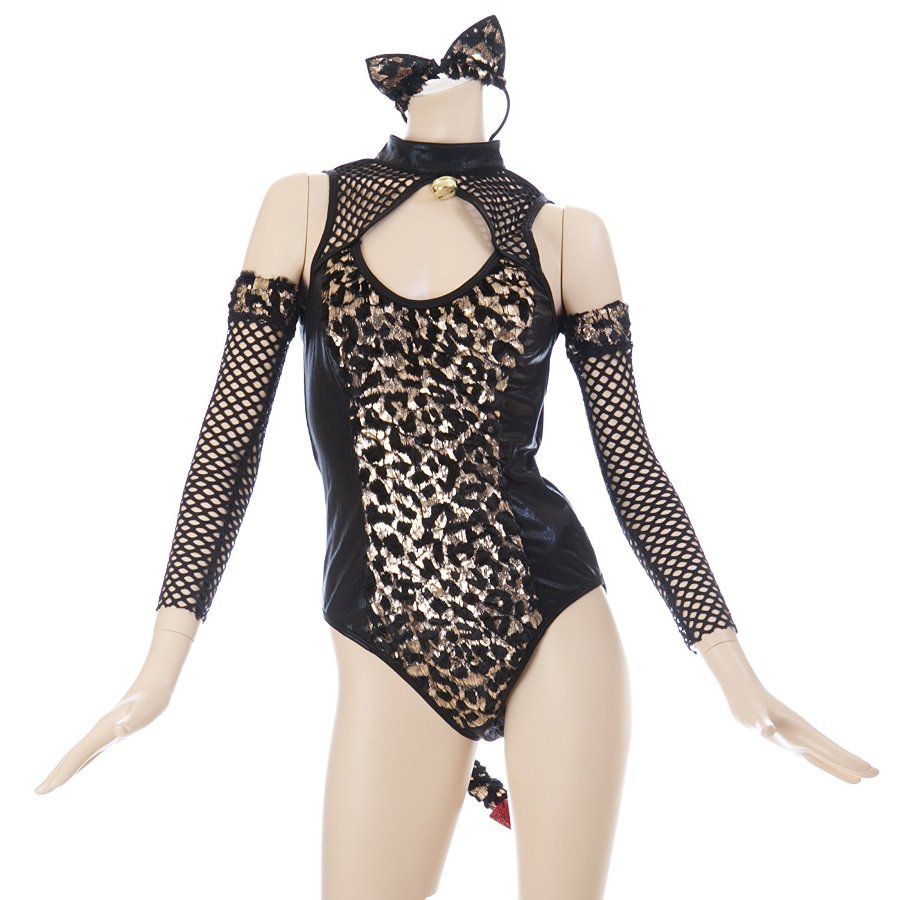 The shoulder part and the arm cover are lattice like a chain... Costume Garden - GB-381 Ninja Cat Costume photo-3