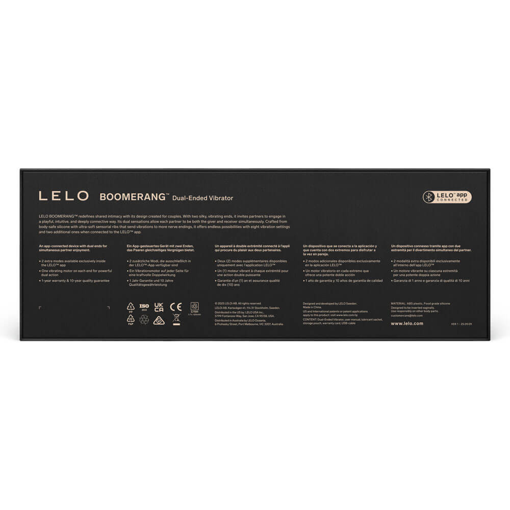 Lelo - Boomerang App Dual-Ended Vibrator - Purple  photo-9