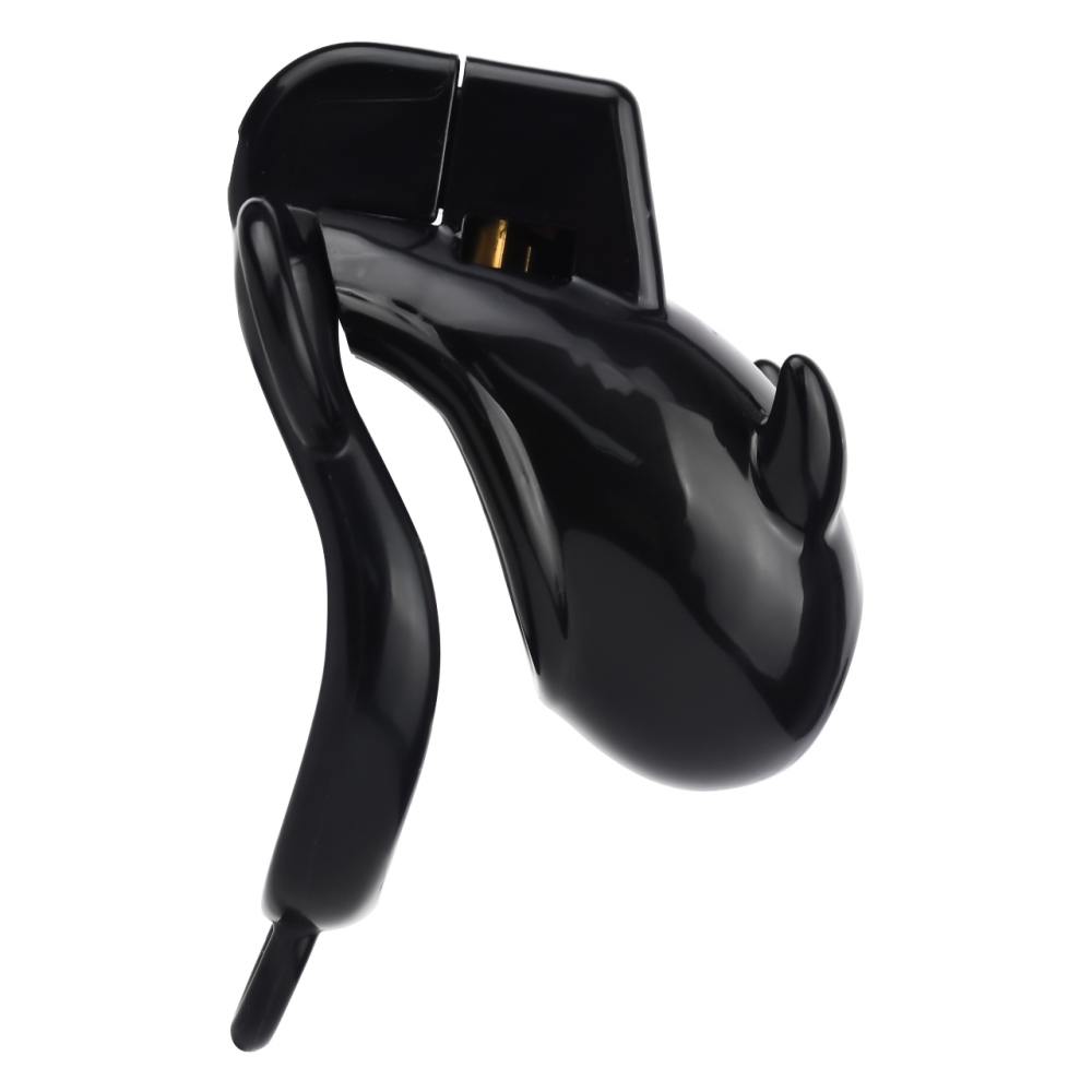 Material: Resin
Cage high: 26mm
Cage length: 56mm &nb... FAAK - Resin Pig Chastity Cage w Catheter - Black photo-7
