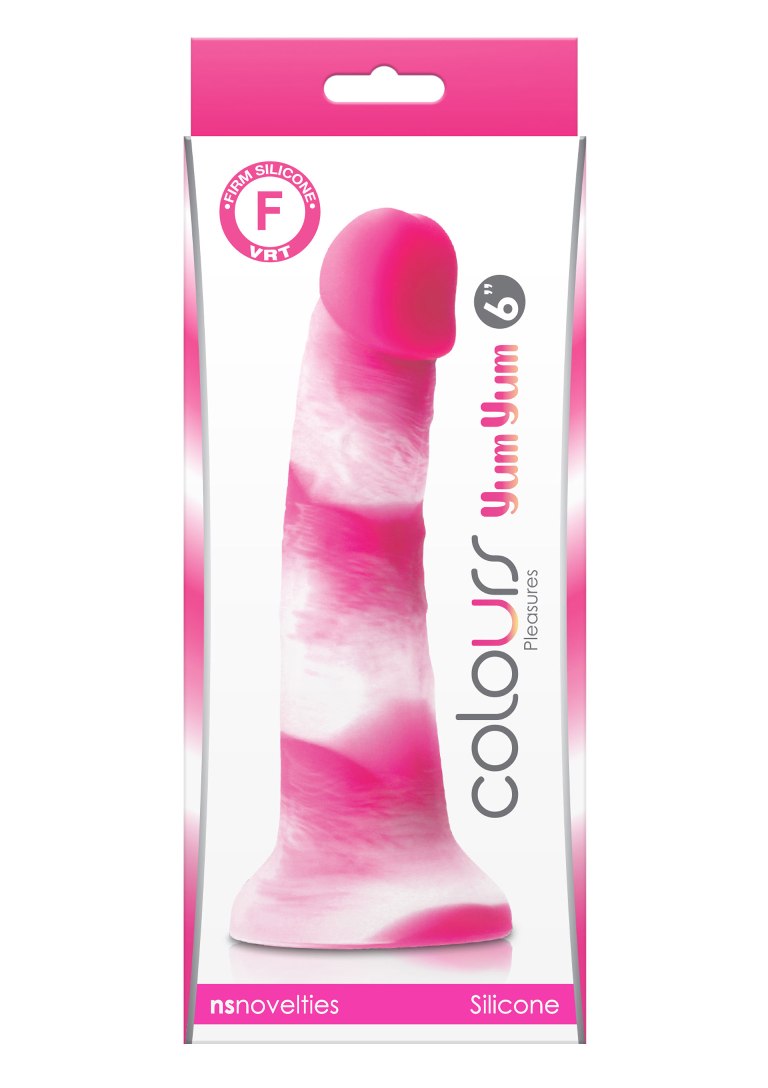 Realistic molded dong cast in superior grade silicone. Satin... NS Novelties - Yum Yum Dildo 6" - Pink photo-2