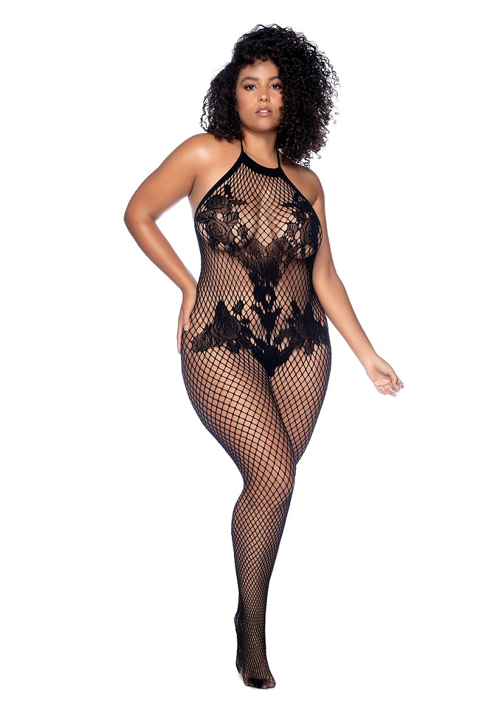 Mapale - 1116 Bodystocking - Black - Plus Size 照片