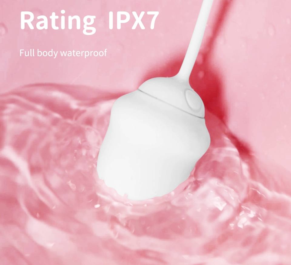 Wireless vibro egg with skin friendly touch feeling, smooth ... Drywell - Scarlett Vibro Egg - White photo-15