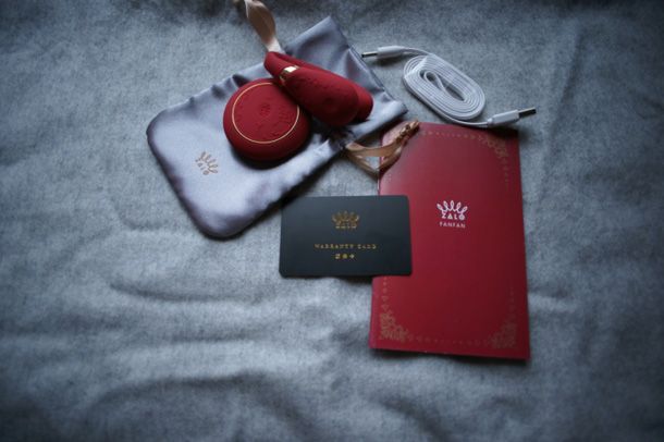 Designed with our best wishes for you to be happy as Princes... Zalo - Fanfan APP Couple Massager Set - Bright Red photo-32