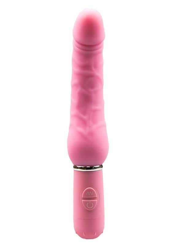 Modern design vibrator for a double penetration. 30 vibratio... Aphrodisia - Levina Double Penis - Pink photo-6