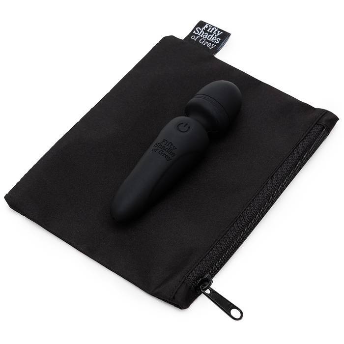 Fifty Shades of Grey - Sensation Mini Wand Vibrator - Black photo-4