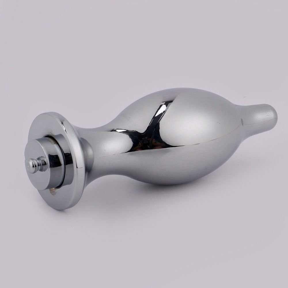 MT - Electric Shock Anal Plug 82x27mm - Silver photo-4