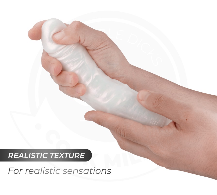 The COCK MILLER 21.5 cm is a high-end dildo that offers a un... Cock Miller - 21.5cm Lighting Vibro Dildo - Pearl photo-5