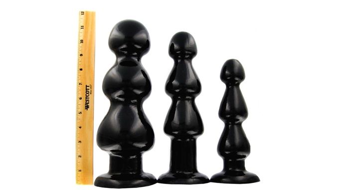 Master Series - Three Bumps for your Rump Butt Plug - Small photo-2