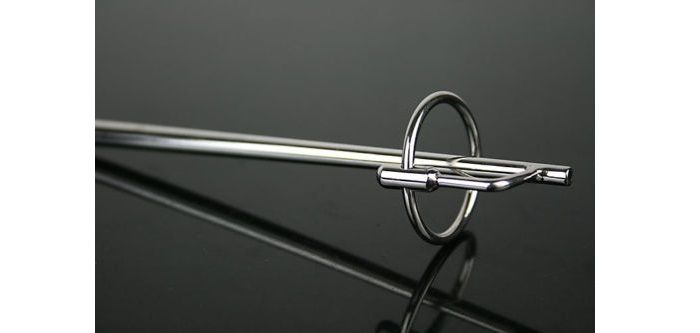 Male Urethral Stretching Bondage, the male may be directly o... XFBDSM - Stainless Steel Urethral Sound Tube photo-3