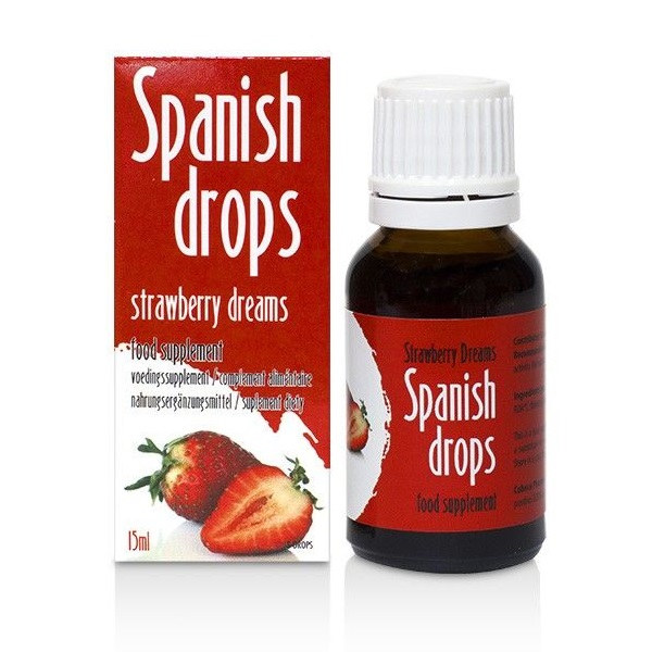 The Spanish Drops Strawberry Dreams with the sensual sweet t... Cobeco - Spanish Fly Strawberry Dreams - 15ml photo-3