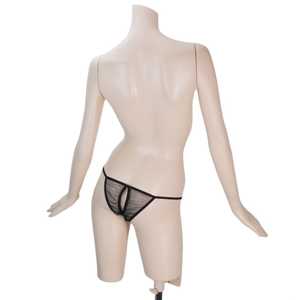 Bust part is race, best part is mesh,
While feeling differen... Costume Garden - GB-90 Vivid Ribbon Babydoll Negligee - Black photo-8