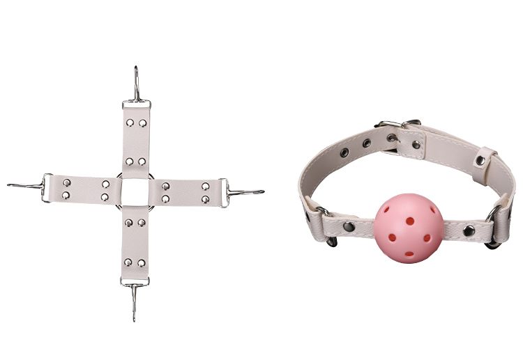 MT - Slave Training Bondage Set - Fluff White MT - Slave Training Bondage Set - Fluff White photo-9