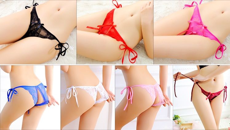 Lace crotchless thong with straps
Material: 92% nylon, ... SB - Thong T191 - Rose Red photo-8