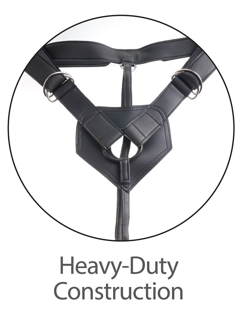 When you want your strap-on experience to fulfill your fanta... King Cock - Harness 7″ Two Cocks One Hole - Flesh photo-6