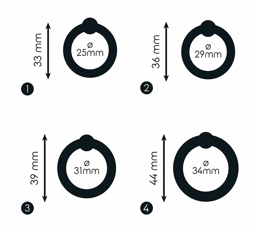 This Addicted Toys pressure ring set includes four rings spe... Addicted Toys - Pleasure Cock Rings Set - Black photo-4
