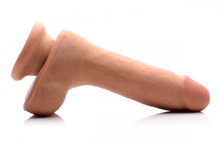 Average length and girth with a defined shape! This beautifu... USA Cocks - 7" Ameriskin Dual Density Dildo - Flesh photo-5
