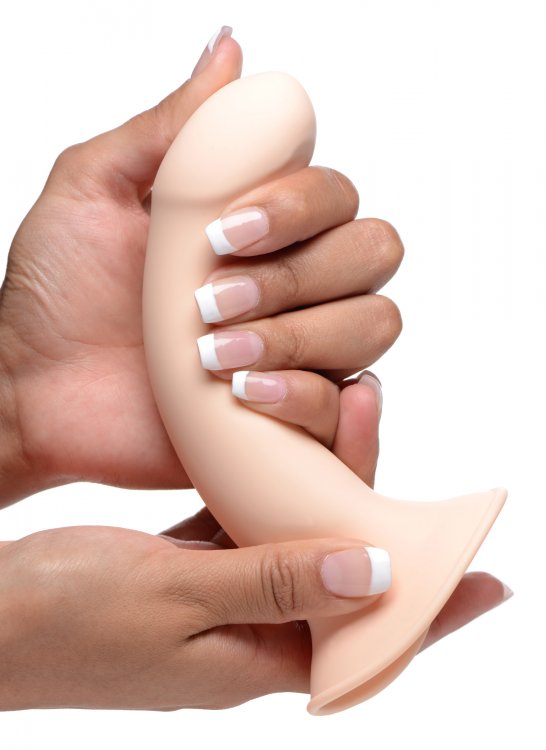 Squeeze it, bend it, shove it in! This state-of-the-art dong... Squeeze-It - Phallic Dildo - Flesh photo-3