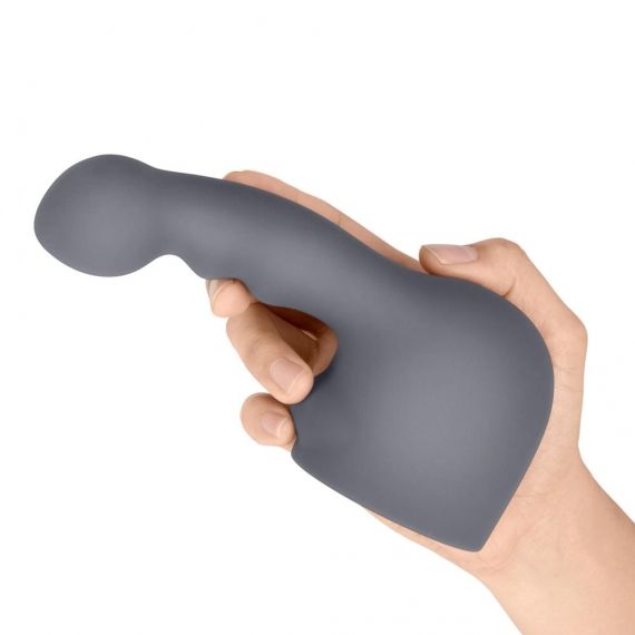 Le Wand Weighted Silicone Attachments are designed to fit sn... Le Wand - Ripple Weighted Silicone Attachment - Grey photo-2